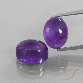 7.61ctw Natural Violeta Médio-claro Ametista, oval, Transparente