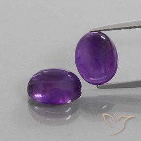 Pedras preciosas de Ametista Violeta avermelhado natural de 5.47 ct, oval, Transparente