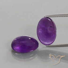 Pedras preciosas de ametista violeta natural de 12,04 ct, corte oval, transparente