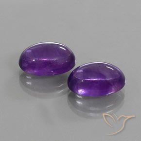 Pedras preciosas de Ametista Violeta Profundo natural de 13.57 ct, oval, Transparente