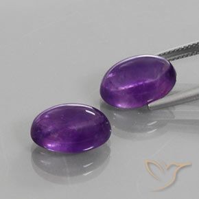 Pedras preciosas de Ametista Violeta Intenso natural de 13.44 ct, oval, Transparente