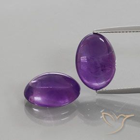 12.26ctw Natural Violeta médio-escuro Ametista, oval, Transparente