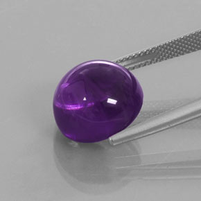 Ametista Roxo Natural 9.11ct, Corte Redondo, Transparente