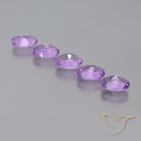 Pedras preciosas de Ametista Violeta Rosado Médio natural de 3.40 ct, oval, VS