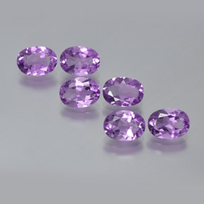 Pedras preciosas de Ametista Violeta Púrpura Médio natural de 4.25 ct, Corte Oval, VS