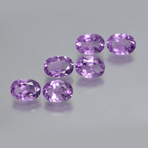 Pedras preciosas de Ametista Violeta Púrpura Médio natural de 4.25 ct, Corte Oval, VS