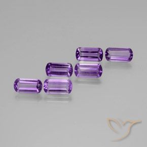 Pedras preciosas de Ametista Violeta médio natural de 5.95 ct, Forma extravagante, VS