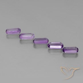 Pedras preciosas de Ametista Violeta Púrpura natural de 4.90 ct, Chique, VS