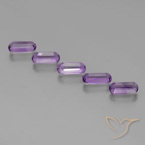 Pedras preciosas de Ametista Violeta Púrpura Profundo natural de 5.05 ct, Chique, VS