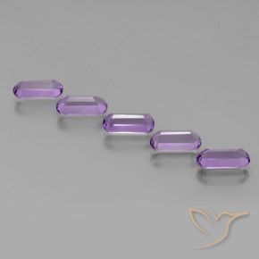 Pedras preciosas de Ametista Violeta Púrpura natural de 4.84 ct, Chique, VS