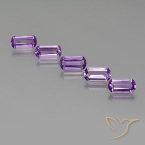 4.83ctw Natural Violeta Púrpura Ametista, Chique, VS