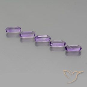 Pedras preciosas de Ametista Violeta Púrpura natural de 4.83 ct, Chique, VS