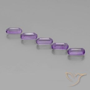 Pedras preciosas de Ametista Violeta Púrpura Profundo natural de 4.97 ct, Chique, VS