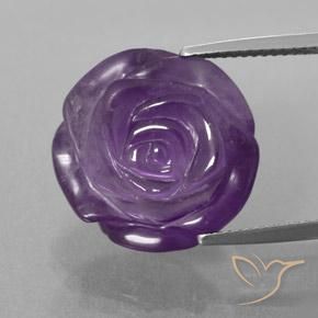 17.93ct Natural Violeta médio Ametista, Flor cortada, Transparente/Translúcido