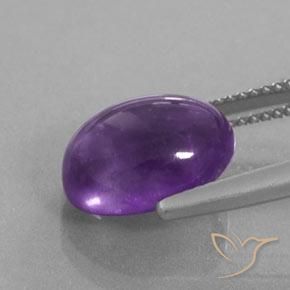 Ametista Violeta Profundo Natural 5.10ct, oval, Transparente/Translúcido