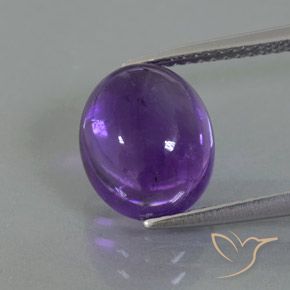 3.74ct Natural Violeta médio Ametista, oval, Transparente/Translúcido