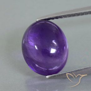 3.56ct Natural Violeta médio Ametista, oval, Transparente/Translúcido