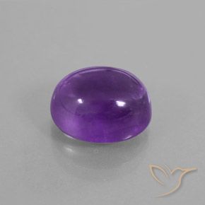 Ametista Violeta Púrpura Natural 4.27ct, oval, Transparente/Translúcido