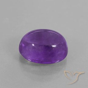 Ametista Violeta médio-escuro Natural 3.92ct, oval, Transparente/Translúcido