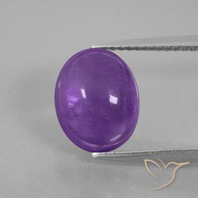 Ametista Violeta médio-escuro Natural 3.62ct, oval, Transparente/Translúcido