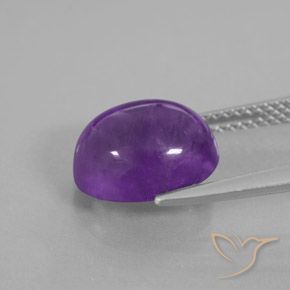 Ametista Violeta médio-escuro Natural 3.62ct, oval, Transparente/Translúcido