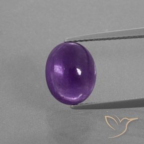 4.10ct Natural Violeta Intenso Ametista, oval, Transparente/Translúcido