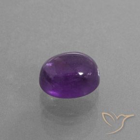 Ametista Violeta Intenso Natural 4.10ct, oval, Transparente/Translúcido
