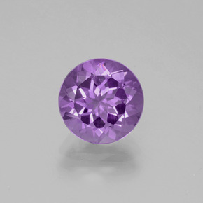 Ametista violeta natural 2,22ct, corte redondo, VVS-VS