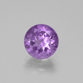 Ametista violeta natural 2,22ct, corte redondo, VVS-VS
