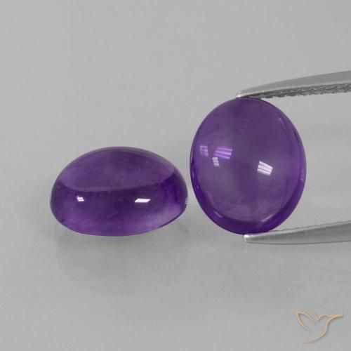 5.49ctw Natural Violeta médio Ametista, oval, Transparente