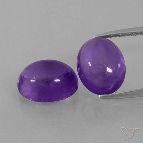 7.70ctw Natural Violeta médio Ametista, oval, Transparente