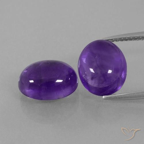 7.38ctw Natural Violeta médio Ametista, oval, Transparente