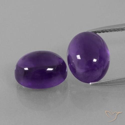 8.98ctw Natural Violeta médio Ametista, oval, Transparente