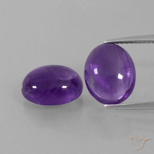 7.15ctw Natural Violeta médio Ametista, oval, Transparente