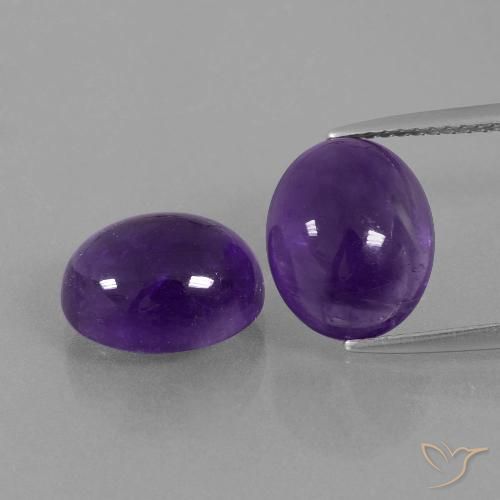 8.43ctw Natural Violeta médio Ametista, oval, Transparente