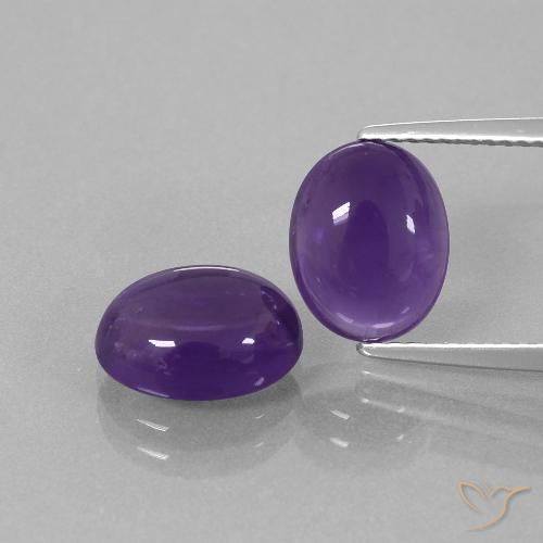5.40ctw Natural Violeta médio Ametista, oval, Transparente