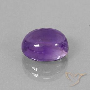 Ametista Violeta Médio-claro Natural 4.47ct, oval, Transparente