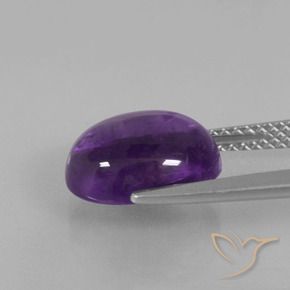 Ametista Violeta Médio-claro Natural 3.85ct, oval, Transparente