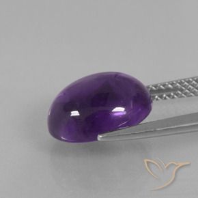 Ametista Violeta médio Natural 3.81ct, oval, Transparente