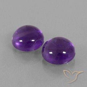 Pedras preciosas de Ametista Violeta médio natural de 10.07 ct, Redondo, Transparente