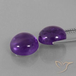 Pedras preciosas de Ametista Violeta médio natural de 10.07 ct, Redondo, Transparente