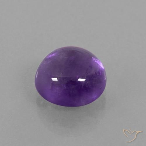 Ametista Violeta Médio-claro Natural 5.61ct, Redondo, Transparente