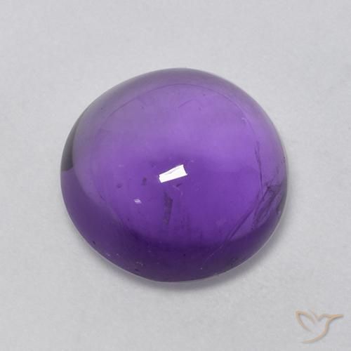 Ametista Violeta Médio-claro Natural 4.55ct, Redondo, Transparente