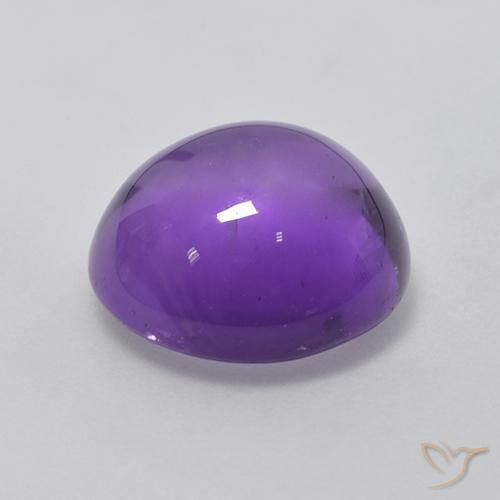Ametista Violeta Médio-claro Natural 4.55ct, Redondo, Transparente