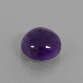 Ametista violeta natural 4,96ct, corte redondo, transparente