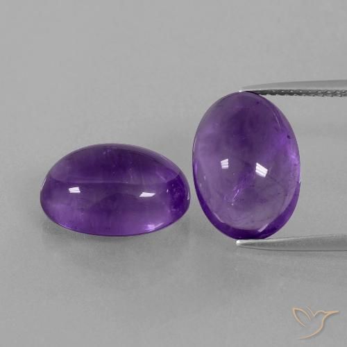 12.72ctw Natural Violeta Médio-claro Ametista, oval, Transparente