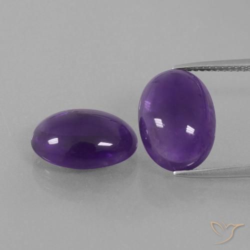 10.88ctw Natural Violeta médio Ametista, oval, Transparente