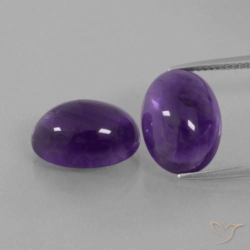 13.17ctw Natural Violeta Médio-claro Ametista, oval, Transparente
