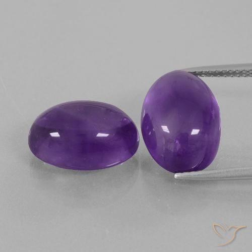 13.75ctw Natural Violeta Médio-claro Ametista, oval, Transparente