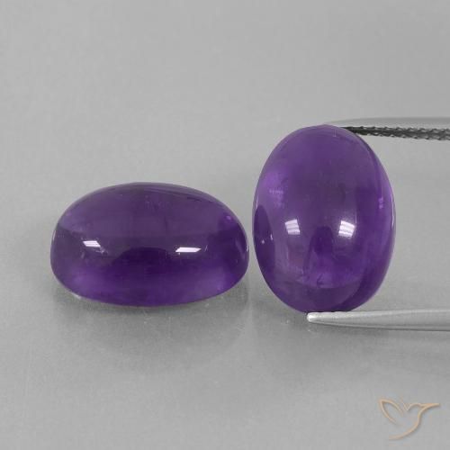 14.02ctw Natural Violeta Médio-claro Ametista, oval, Transparente